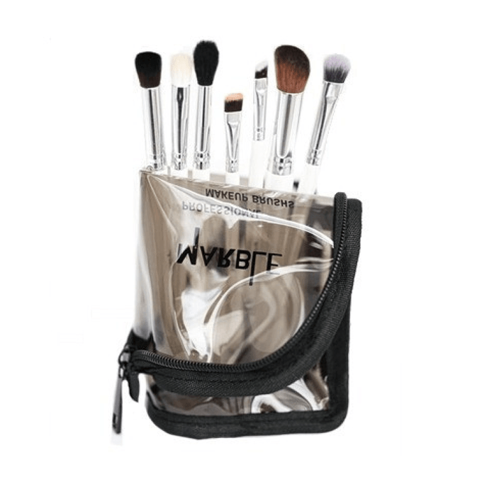 Marble Eyes and Eyebrow Brush Set - 7 Brushes